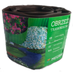 Obrzeże brązowe faliste 10 cm x 9m