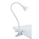 Lampka biurkowa LED Happy z klipsem biała Nilsen