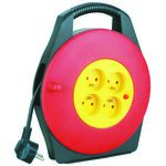 Przedłużacz bębnowy 4 gniazda z uziemieniem z przesłonami gniazd z włącznikiem termicznym ELEKTRO
