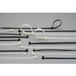 Opaska zaciskowa 2,5 x 150 biała 100 szt. ELEKTRO