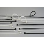 Opaska zaciskowa 4,8 x 280 biała 100 szt. ELEKTRO