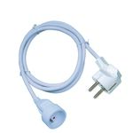 Przedłużacz 1 gniazdo 5 m z uziemieniem biały ELEKTRO