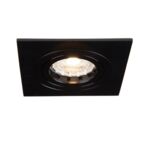 Oczko sufitowe Mino 222-BB kwadratowe czarny szczotkowany OZZO