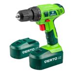 Wiertarko - wkrętarka akumulatorowa 2 x 14,4 V, Ni-Zn / 1,5 Ah, walizka VERTO