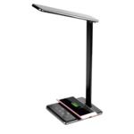 Lampka biurkowa LED NILA wireless ładowarka indukcyjna czarna Nilsen