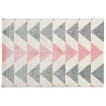 Dywan Sanford 60 x 100 cm trójkaty szaro-różowe 924/QH5 P