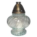 Znicz szklany 200 g W-7 tęczowy