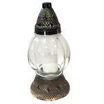 Znicz szklany 80 g 27 cm LW Z-317 mix