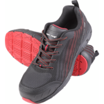 Półbuty KPU/dzianina czarno-czerwone S1 SRC "43" CE LAHTI