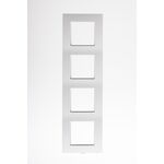 Ramka poczwórna ROSA biała