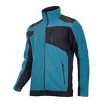 Bluza polarowa ze wzmocnieniami turkusowo-czarna "2XL"CE LAHTI