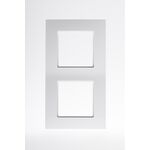 Ramka podwójna ROSA biała