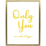 Fotografia "Only You gold" 30 x 40 cm