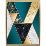 Fotografia "Geometric stone green" 30 x 40 cm