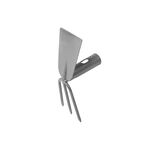 Motyczka metalowa prosta z widełkami 10 cm Klik