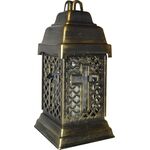 Znicz kapliczka ramka średnia krzyż złoty 32cm