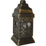 Znicz kapliczka serce 21 cm złoty