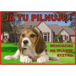 Tabliczka "Ja tu pilnuję" BEAGLE Rokus
