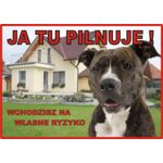 Tabliczka "Ja tu pilnuję" AMSTAFF Rokus