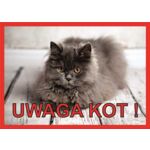 Tabliczka "Uwaga kot" PERS Rokus