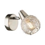 Kinkiet Carier 1xE14 40 W nikiel satyna