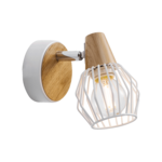 Kinkiet Tameta 1xE14 40 W biały-jasne drewno