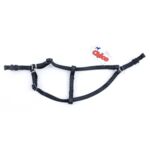 Szelki taśma regulowane 60 cm czarne CHICO