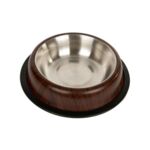 Miska metal na gumie DREWNO 0,71 l