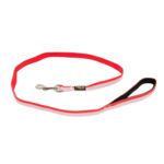 Smycz odblaskowa 15 mm/1,2m czerwona TREND STRIPE