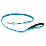 Smycz odblaskowa 15 mm/1,2m niebieska TREND STRIPE