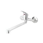 Bateria zlewozmywakowa ścienna chrom Faro