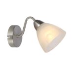 Kinkiet Bega 1 płomienny nikiel mat E14