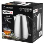 Czajnik elektryczny nierdzewny Venix 1,7 l srebrny