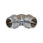 Kolano wkrętno-wkrętne 3/4" chrom