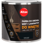 Farba do drewna, mdf, laminat 400 ml czarny ALTAX