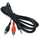 Przewód przyłączeniowy 2 x RCA 3,5 mm x 5 m