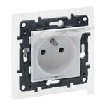 Gniazdo pojedyncze z uziemieniem IP44 NILOE STEP biały mat