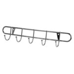 Wieszak ścienny 5 ramienny srebrny