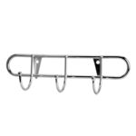 Wieszak ścienny 3 ramienny srebrny