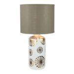 Lampka stołowa Ginger E27 1x60 W IP20 złoty / biały