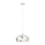 Lampa wisząca Ginger E14 1x40 W IP20 złoty / biały