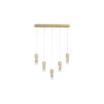 Lampa wisząca Floresta LED 20 W 5 płomienna złoty