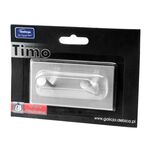 Wieszak samoprzylepny kwadratowy TIMO "2" srebrny