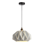 Lampa wisząca CATANIA 46311 biały matowy, antyczny mosiądz