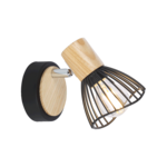 Kinkiet PONY 75555 czarny, jasne drewno