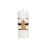 Świeca klubowa KL-5 150 x 58 Christmas Light lakier biała