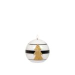 Świeca kula K-3 Christmas Light 8 cm lakier biała