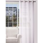 Firanka z kółkami ENIGMA 140 x 245 cm biała