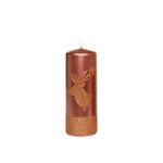 Świeca pieńkowa 200 x 70 Shiny Reindeer metalik antyczna miedź