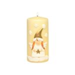 Świeca pieńkowa 150 x 70 Winter Angel mat écru
